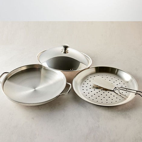 [Kuper] 30cm Steamer Griddle - 짜글이 스텐팬