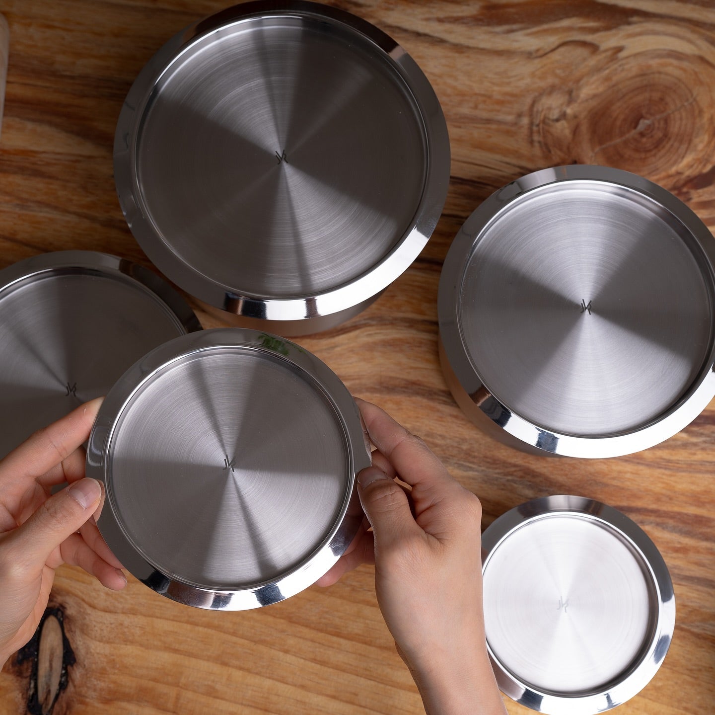 [JVR] Odorless Canister With Lid - Stainless Steel - Stackable