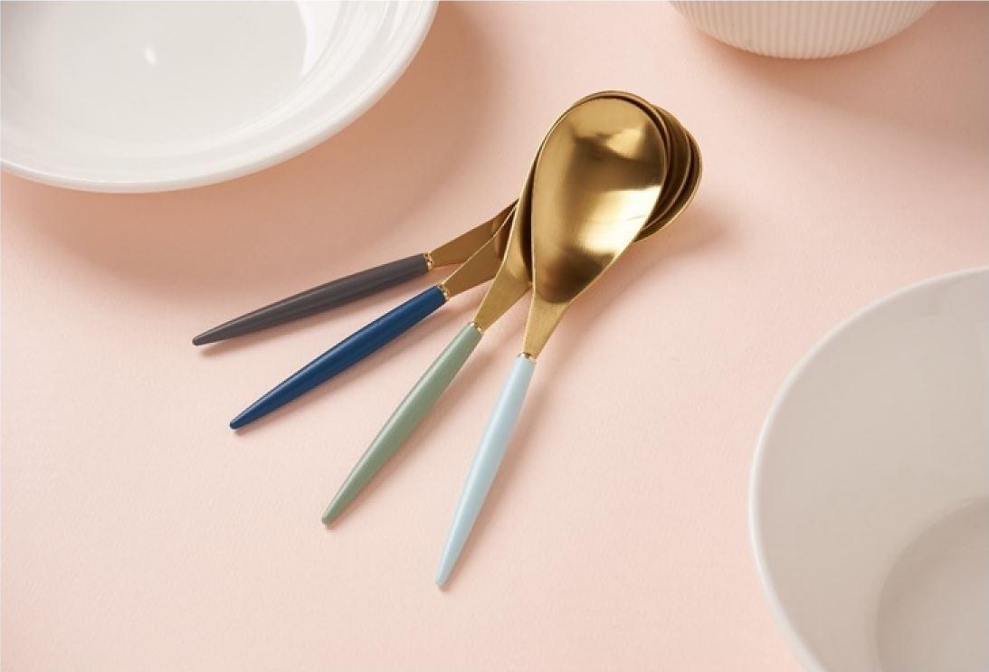 [Bogen] Eiffel Gold Korean Soup Spoon