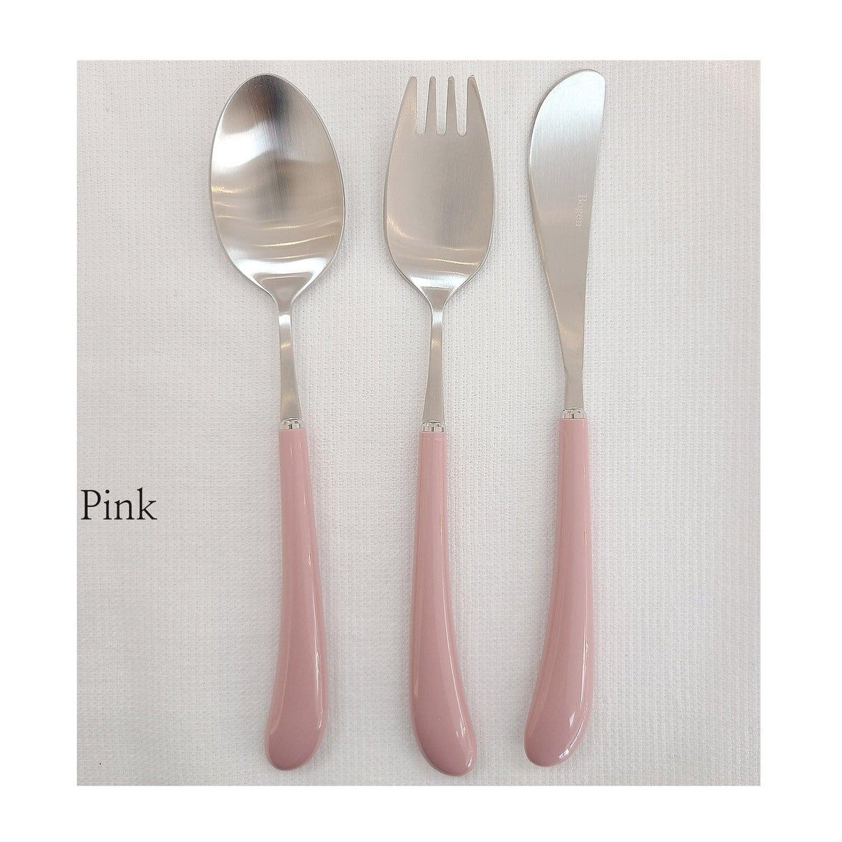 [Bogen] Swan Satin Toddler set, Spoon, Fork & Knife, 3pcs
