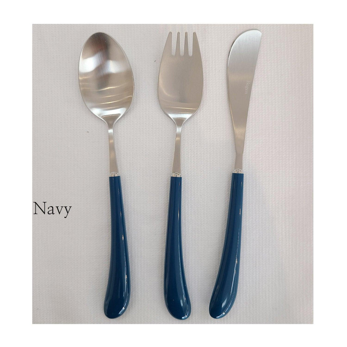 [Bogen] Swan Satin Toddler set, Spoon, Fork & Knife, 3pcs