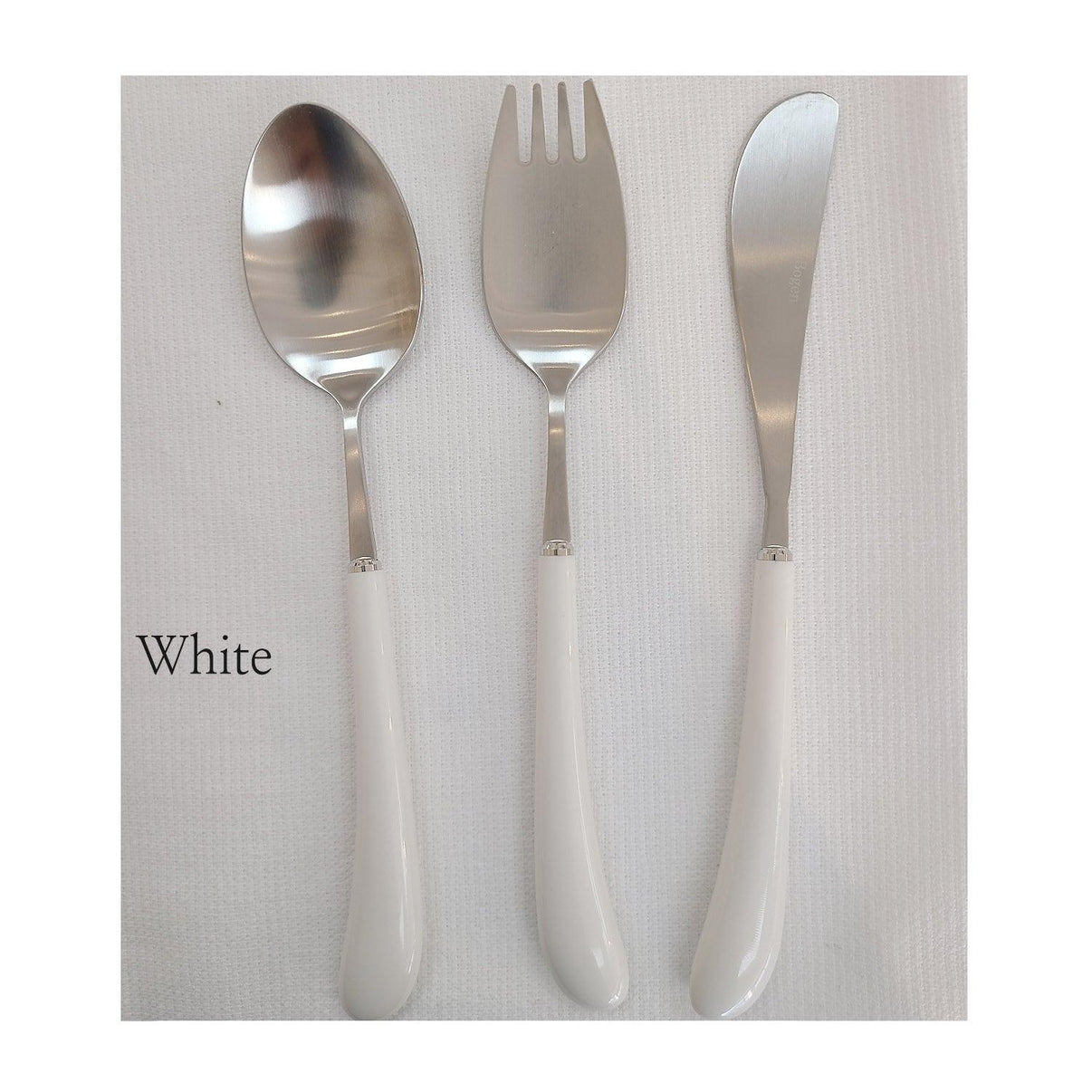 [Bogen] Swan Satin Toddler set, Spoon, Fork & Knife, 3pcs