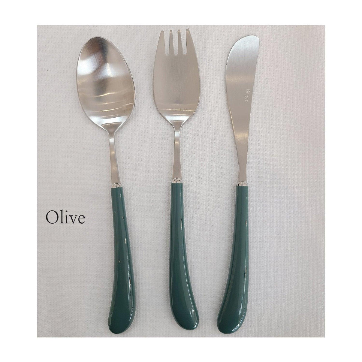 [Bogen] Swan Satin Toddler set, Spoon, Fork & Knife, 3pcs