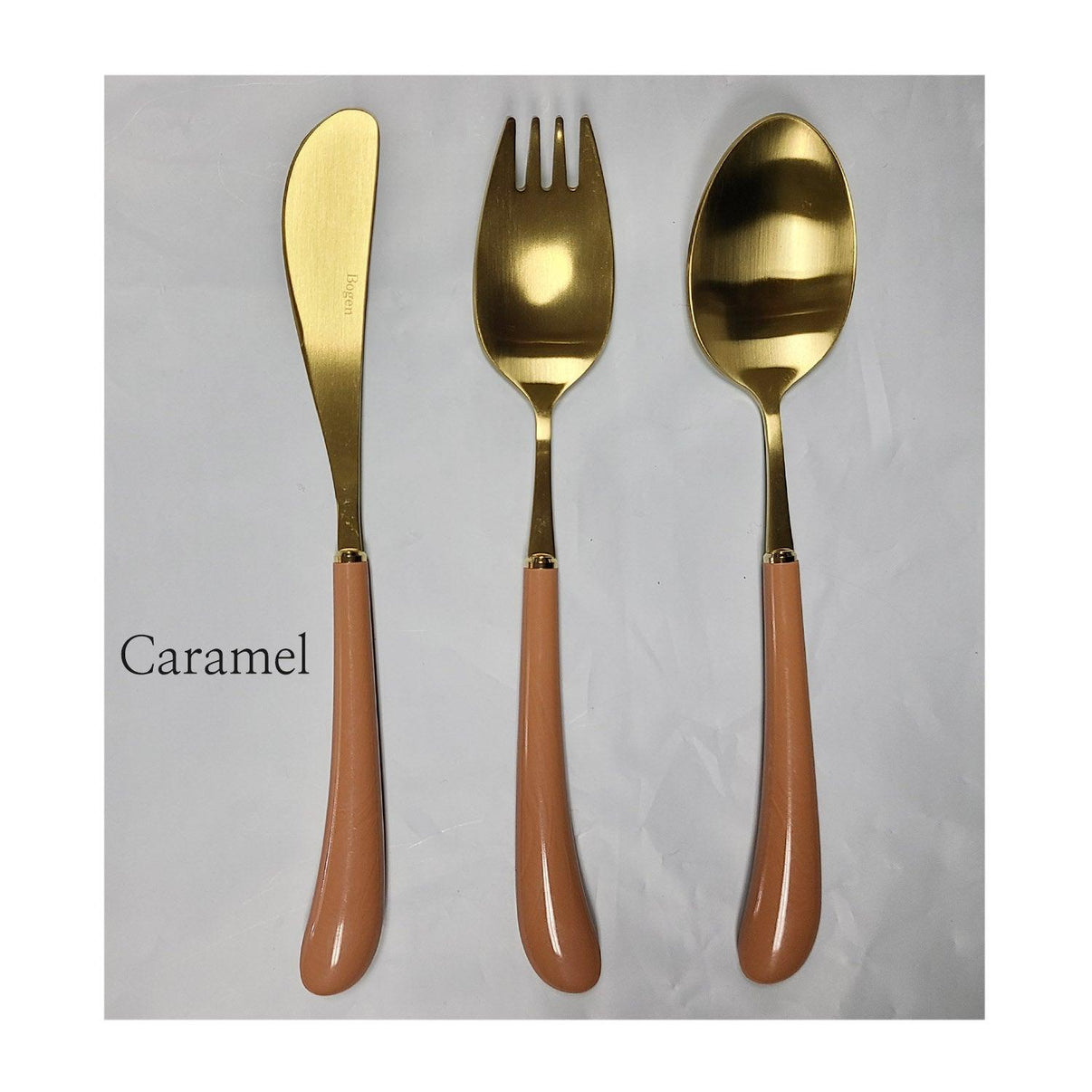 [Bogen] Swan Gold Toddler set, Spoon, Fork & Knife, 3pcs