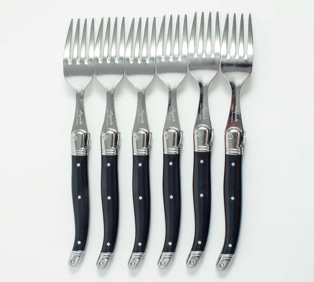 [Laguiole] 24-Piece Flatware in Wooden Box, BLACK Jean Neron