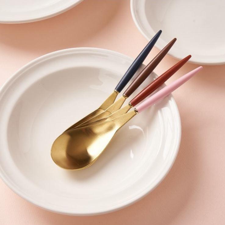 [Bogen] Bijou Gold Korean Soup Spoon